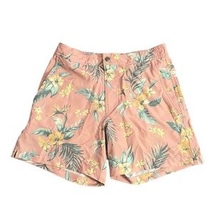 American Eagle Outfitters Pink Floral Swim Board Shorts